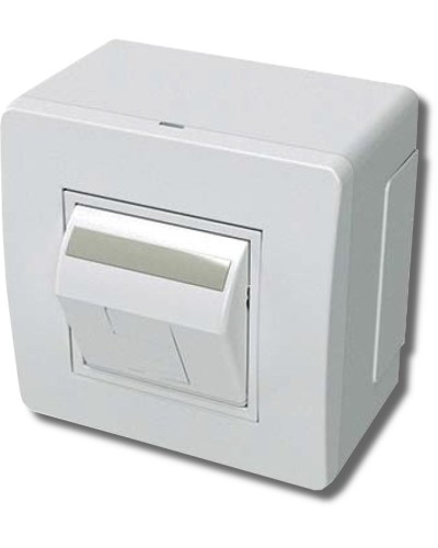 Коробка в сборе с 1 розеткой RJ45, кат.5е, белая (10665): Коробка в сборе в Томске