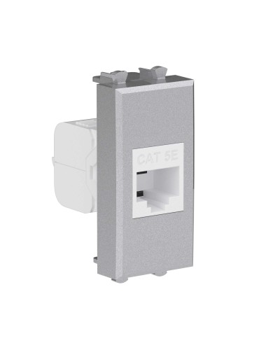 Розетка RJ-45, кат.5E, Avanti, 1 модуль, закаленная сталь (4404661): Розетка компьютерная модульная в Томске