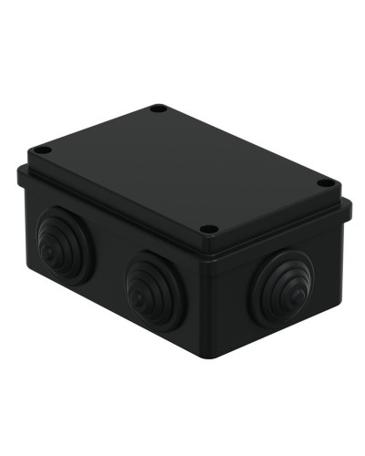 Коробка JBS120 120х80х50, 6 вых., IP55, черная (44008BL-1). Коробка монтажная. Экопласт в Томске