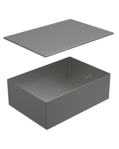 Коробка металлическая с крышкой для заливки в пол BOX/8-12 (70181): Коробка металлическая с крышкой для заливки в пол 309х217х105мм, для люков 70083, 70012 в Томске