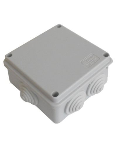 Коробка JBS100 100х100х55, 6 вых., 5P (0,15...2,5мм²) серая (43057HF-GR). Коробка монтажная, огнестойкая, без галогена. Экопласт в Томске