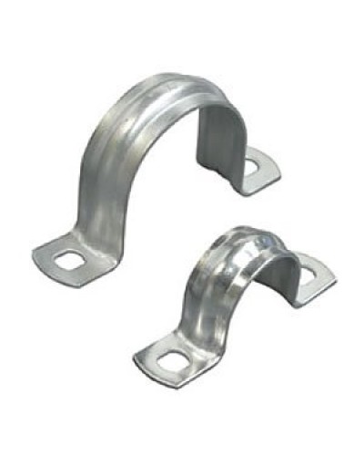 Скоба двухлапковая D50 с двумя отверстиями (50шт) (43650-50): Скоба оцинкованная в Томске