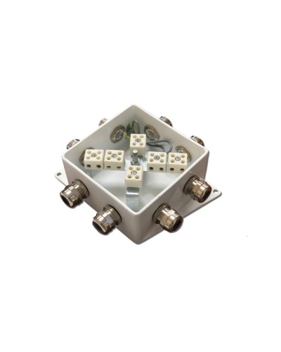КМ-О (12к*6,0)-IP66-120х120, шесть вводов: Коробка монтажная огнестойкая в Томске