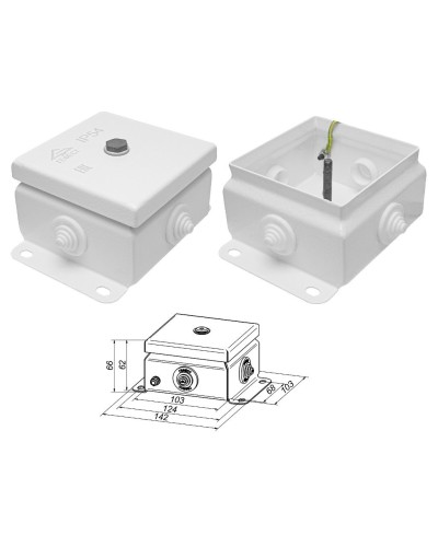 КМ IP55-1010 (без DIN рейки). Коробка монтажная электротехническая. Гефест в Томске