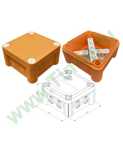 КМ-О-1212(П)(18к)-IP55: Коробка монтажная огнестойкая в Томске