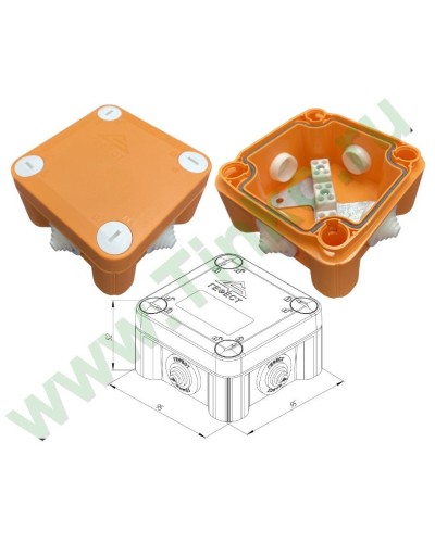 КМ-О-1010(П)(8к)-IP55: Коробка монтажная огнестойкая в Томске