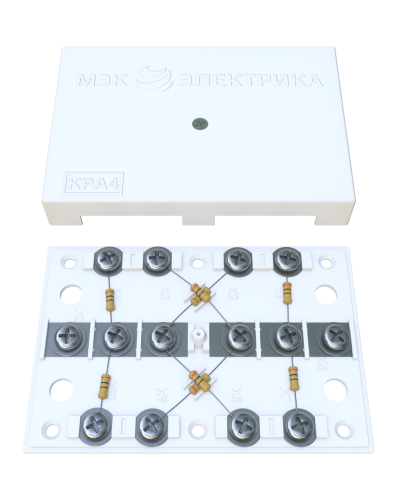 KRA-4 75 Om white (MEC42101). Коробка на 4 абонента. МЭК-Электрика в Томске