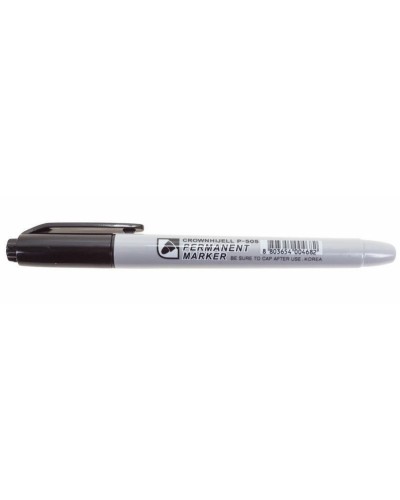 Маркер перманентный Crown «Multi Marker Slim» 2 мм, черный, пулевидный (08-8201): Ручка для маркировки в Томске