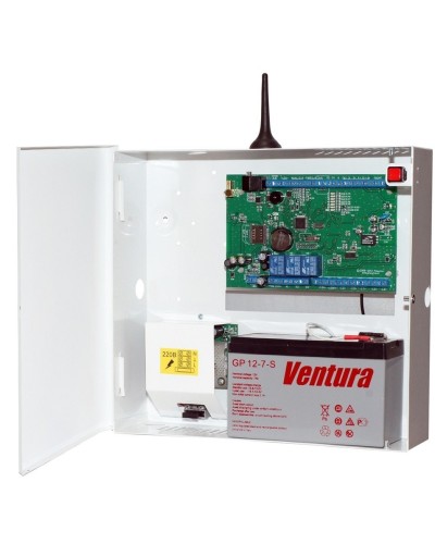 S632-2GSM-BK25-W (S632-2GSM-BK), Бокс-комплект под 7Ач, белый. Устройство оконечное объектовое приемно-контрольное c GSM коммуникатором. Проксима в Томске