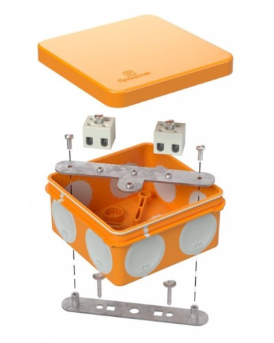 Коробка огнестойкая 80х80х40 (60-0210-FR2.5-4). Коробка огнестойкая для открытой установки. Промрукав в Томске
