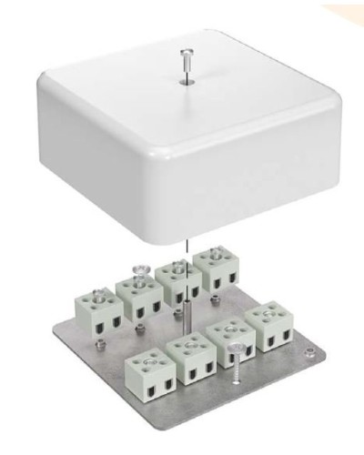 Коробка огнестойкая 103х103х45 для кабель-канала (40-0470-FR6.0-6). Коробка огнестойкая для кабель-канала. Промрукав в Томске