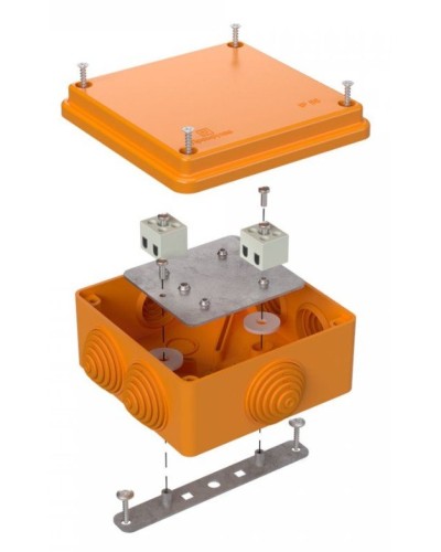 Коробка огнестойкая 100х100х50 (40-0300-FR6.0-4). Коробка огнестойкая для открытой установки. Промрукав в Томске