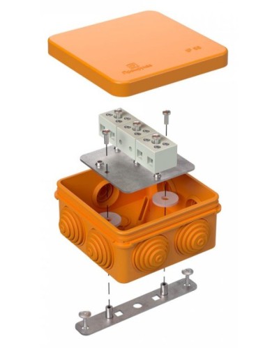 Коробка огнестойкая 80х80х40 (40-0210-FR1.5-6). Коробка огнестойкая для открытой установки. Промрукав в Томске