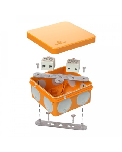 Коробка огнестойкая 80х80х40 (60-0210-FR6.0-4). Коробка огнестойкая для открытой установки. Промрукав в Томске