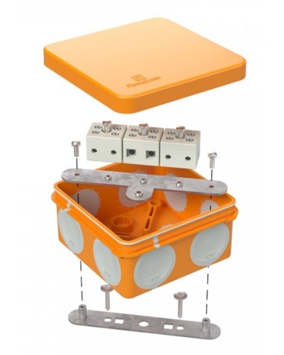 Коробка огнестойкая 60-0210-FR6.0-6 Е15-Е120 80х80х40. Коробка огнестойкая для открытой установки. Промрукав в Томске
