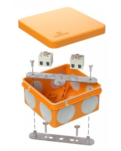 Коробка огнестойкая 80х80х40 (60-0210-FR2.5-6). Коробка огнестойкая для открытой установки. Промрукав в Томске