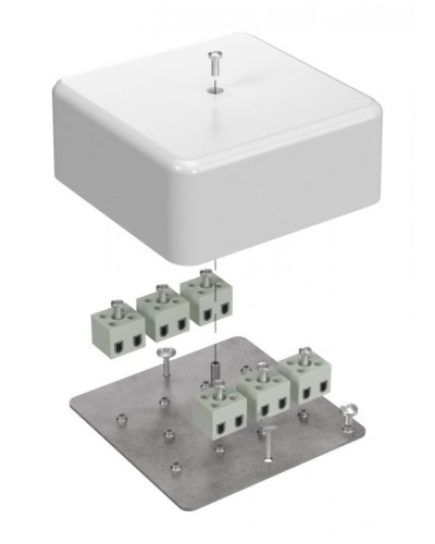 Коробка огнестойкая 103х103х45 (латунь) (40-0470-FR2.5-12-Е60). Коробка огнестойкая для открытой установки. Промрукав в Томске