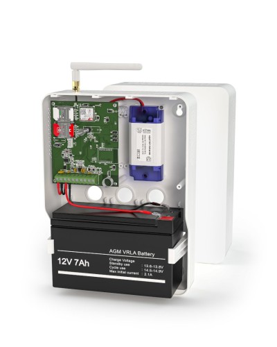 Контакт GSM-14А v.3 (в корпусе под АКБ 1,2-7 Ач с БРП 12V 1А). Панель охранная радиоканальная. Ритм в Томске