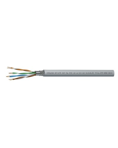 СПЕЦЛАН SF/UTP Cat 5e PVC LSнг(А)-LS 1х2х0,52. Кабель «витая пара» (LAN) для структурированных систем связи. Спецкабель в Томске