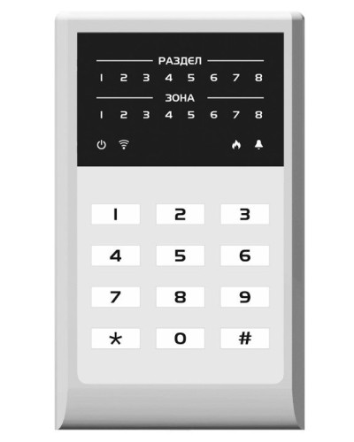 МИРАЖ-КД-04 (grey). Кнопочная кодовая панель. Стелс НПП в Томске